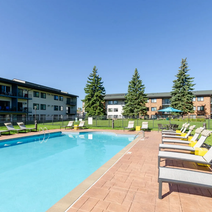 Outdoor Pool Area - Equinox Apartments